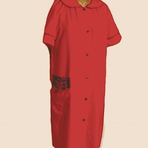 UGH...   VTG old lady housecoat